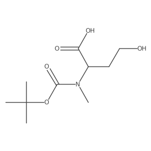 (S)-2-((tert-Butoxycarbonyl)(methyl)amino)-4-hydroxybutanoic acid Structure