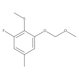 (2-Fluoro-6-(methoxymethoxy)-4-methylphenyl)(methyl)sulfane Structure