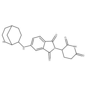5-({2-azabicyclo[3.3.1]nonan-8-yl}amino)-2-(2,6-dioxopiperidin-3-yl)-2,3-dihydro-1H-isoindole-1,3-dione Structure