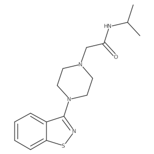 2-[4-(1,2-benzothiazol-3-yl)piperazin-1-yl]-N-(propan-2-yl)acetamide Structure