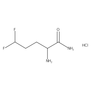 (2S)-2-amino-5,5-difluoropentanamide hydrochloride结构式