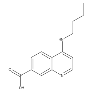 4-(Butylamino)-7-quinolinecarboxylic acid结构式
