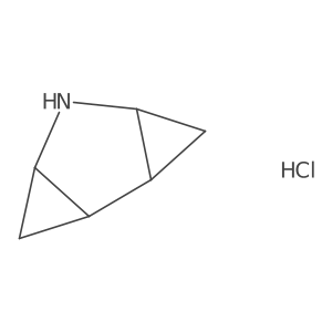 5-Azatricyclo[4.1.0.0,2,4]heptane hydrochloride Structure