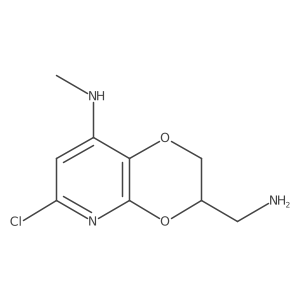 (S)-3-(Aminomethyl)-6-chloro-N-methyl-2,3-dihydro-[1,4]dioxino[2,3-b]pyridin-8-amine Structure