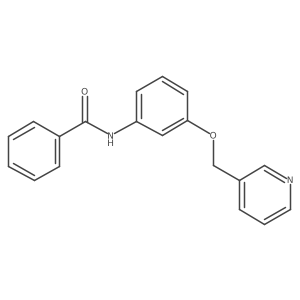 N-[3-(3-Pyridinylmethoxy)phenyl]benzamide结构式