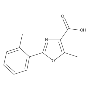 5-Methyl-2-(o-tolyl)oxazole-4-carboxylic Acid Structure