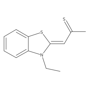1-(3-Ethyl-2(3H)-benzothiazolylidene)-2-propanethione Structure