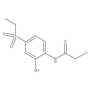2-chloro-N-[4-(ethanesulfonyl)-2-hydroxyphenyl]acetamide结构式