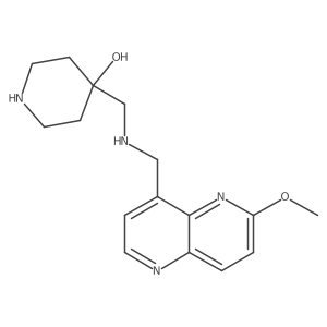 4-[[(6-Methoxy-1,5-naphthyridin-4-yl)methylamino]methyl]-4-piperidinol Structure