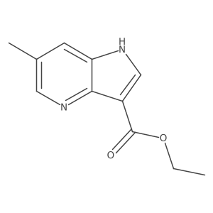 Ethyl 6-methyl-1H-pyrrolo[3,2-B]pyridine-3-carboxylate Structure