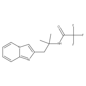 Acetamide, 2,2,2-trifluoro-N-(2-imidazo[1,2-a]pyridin-2-yl-1,1-dimethylethyl)- Structure