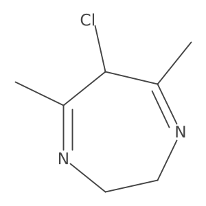 6-Chloro-5,7-dimethyl-3,6-dihydro-2H-1,4-diazepine结构式