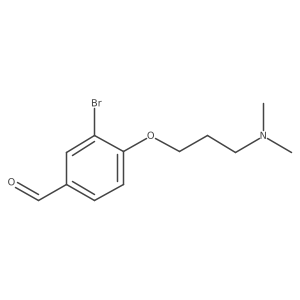 3-Bromo-4-[3-(dimethylamino)propoxy]benzaldehyde Structure