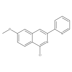 Isoquinoline,1-chloro-6-methoxy-3-(2-pyridinyl)-结构式