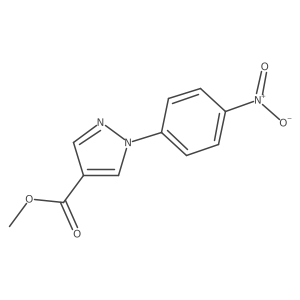 methyl 1-(4-nitrophenyl)-1H-pyrazole-4-carboxylate结构式