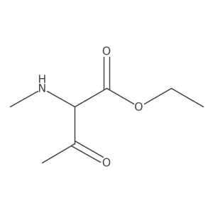 Ethyl 2-(methylamino)-3-oxobutanoate结构式