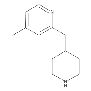 4-Methyl-2-piperidin-4-ylmethyl-pyridine结构式