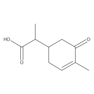 alpha,4-Dimethyl-5-oxo-3-cyclohexene-1-acetic acid Structure