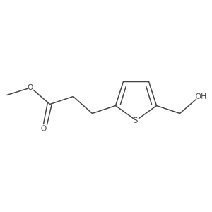 Methyl 3-(5-(hydroxymethyl)thiophen-2-YL)propanoate Structure
