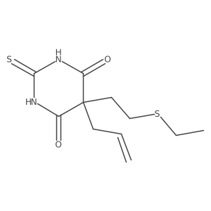 5-Allyl-5-[2-(ethylmercapto)ethyl]-2-thiobarbituric acid结构式