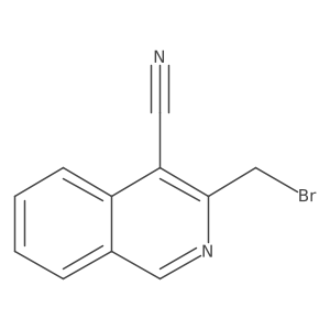 3-Bromomethyl-4-cyano-isoquinoline Structure