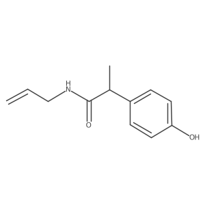 N-Allyl-2-(4-hydroxyphenyl)propanamide结构式
