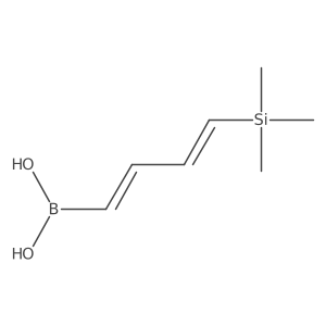 ((1E,3E)-4-(Trimethylsilyl)buta-1,3-dien-1-yl)boronic acid Structure