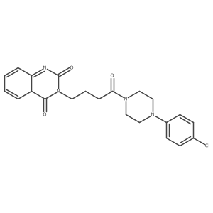 3-[4-[4-(4-chlorophenyl)piperazin-1-yl]-4-oxobutyl]-4aH-quinazoline-2,4-dione Structure