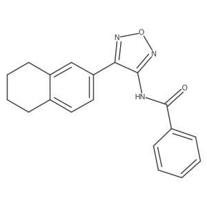 N-[4-(5,6,7,8-tetrahydronaphthalen-2-yl)-1,2,5-oxadiazol-3-yl]benzamide Structure