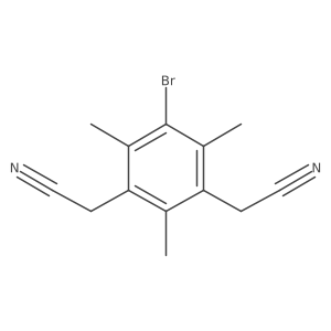 5-Bromo-2,4,6-trimethyl-1,3-benzenediacetonitrile结构式