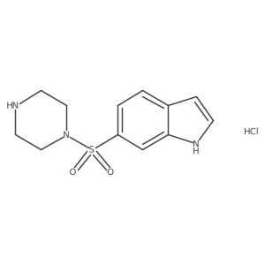 6-(piperazine-1-sulfonyl)-1H-indole hydrochloride结构式