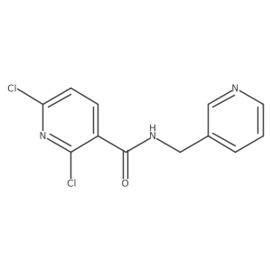 2,6-dichloro-N-(pyridin-3-ylmethyl)pyridine-3-carboxamide结构式