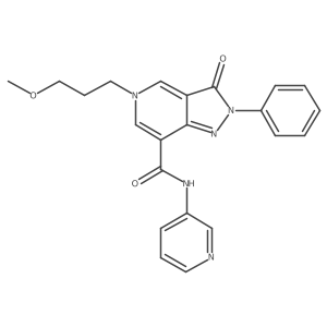 5-(3-methoxypropyl)-3-oxo-2-phenyl-N-(pyridin-3-yl)-3,5-dihydro-2H-pyrazolo[4,3-c]pyridine-7-carboxamide Structure