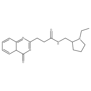 N-[(1-ethylpyrrolidin-2-yl)methyl]-3-(4-oxo-4aH-quinazolin-2-yl)propanamide Structure