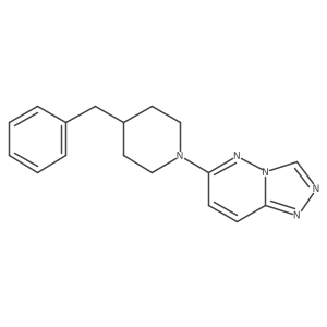 6-(4-Benzylpiperidin-1-yl)[1,2,4]triazolo[4,3-b]pyridazine结构式