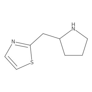 2-(Pyrrolidin-2-ylmethyl)thiazole Structure