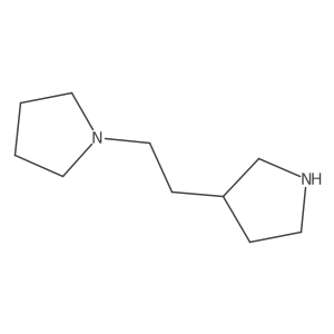 1-[2-(Pyrrolidin-3-yl)ethyl]pyrrolidine结构式