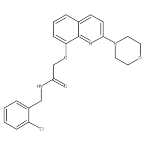 N-(2-chlorobenzyl)-2-((2-morpholinoquinolin-8-yl)oxy)acetamide Structure