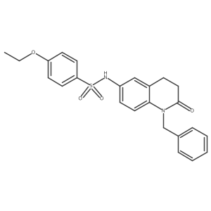 N-(1-benzyl-2-oxo-1,2,3,4-tetrahydroquinolin-6-yl)-4-ethoxybenzenesulfonamide结构式