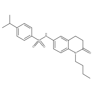 N-(1-butyl-2-oxo-1,2,3,4-tetrahydroquinolin-6-yl)-4-isopropylbenzenesulfonamide Structure