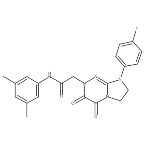 N-(3,5-dimethylphenyl)-2-(8-(4-fluorophenyl)-3,4-dioxo-3,4,7,8-tetrahydroimidazo[2,1-c][1,2,4]triazin-2(6H)-yl)acetamide Structure