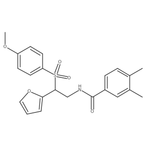 N-[2-(furan-2-yl)-2-(4-methoxybenzenesulfonyl)ethyl]-3,4-dimethylbenzamide Structure