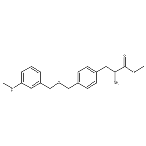 4-[[[6-(Methylamino)-2-pyridinyl]methoxy]methyl]-L-phenylalanine methyl ester结构式