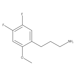 3-(4,5-Difluoro-2-methoxyphenyl)propan-1-amine Structure