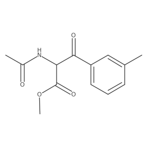 2-Acetylamino-3-oxo-3-m-tolyl-propionic acid methyl ester结构式