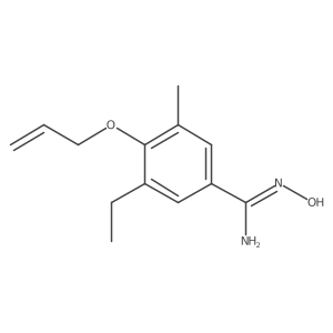 4-Allyloxy-3-ethyl-N-hydroxy-5-methyl-benzamidine结构式