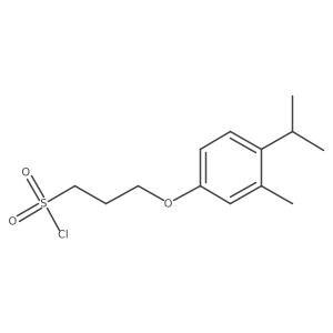 3-[3-Methyl-4-(propan-2-yl)phenoxy]propane-1-sulfonyl chloride Structure