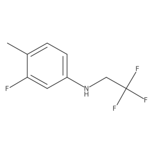 3-fluoro-4-methyl-N-(2,2,2-trifluoroethyl)aniline Structure