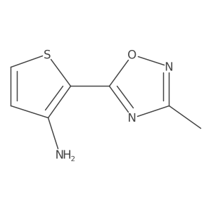 2-(3-Methyl-1,2,4-oxadiazol-5-yl)thiophen-3-amine Structure