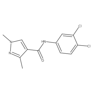 N-(3,4-dichlorophenyl)-1,3-dimethyl-1H-pyrazole-4-carboxamide Structure